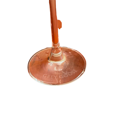 Grey Goose 7.5" Martini Vodka Glasses Set Of Two Etched Crystal Clear - Picture 5 of 7